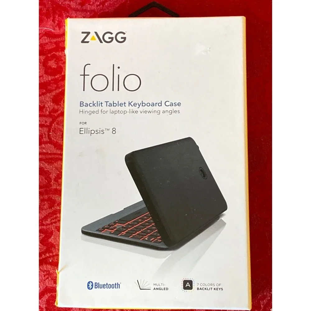 ZAGG Folio Case Backlit Keyboard for Verizon Ellipsis 8